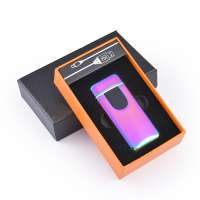 JL-1099V-1 Wholesale LED Touch Screen double arc lighter usb lighter cigarette lighter with rechargeable