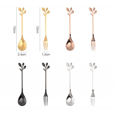 Leaf Metal Coffee Spoon For Wholesale