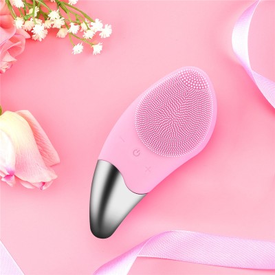 Electric Facial Cleansing Brush Silicone  Massager